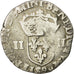 Moneda, Francia, Henri III, 1/4 Ecu, 1582, Rennes, BC+, Plata, Sombart:4662