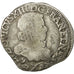 Moneda, Francia, Louis XIII, 1/2 Franc, tête nue au col fraisé, 1/2 Franc