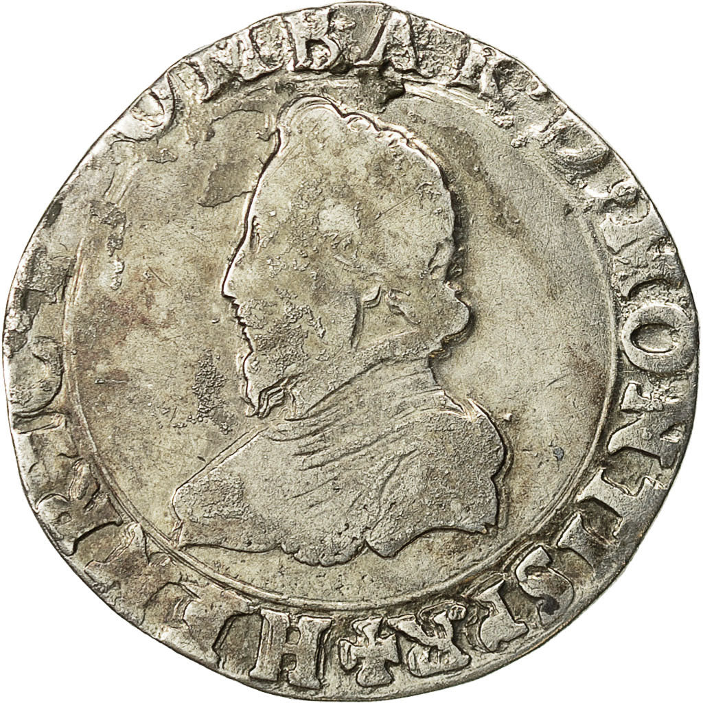 Moneta, STATI FRANCESI, DOMBES, Henri II de Montpensier, Teston, 1607, Trévoux