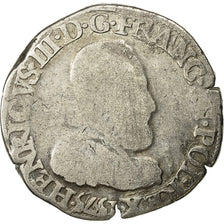 Moneta, Francia, Henri III, Teston, 1575, Angers, MB, Argento, Sombart:4654