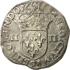 Coin, France, Henri IV, 1/4 Ecu, 1605, Rennes, AU(50-53), Silver, Sombart:4686