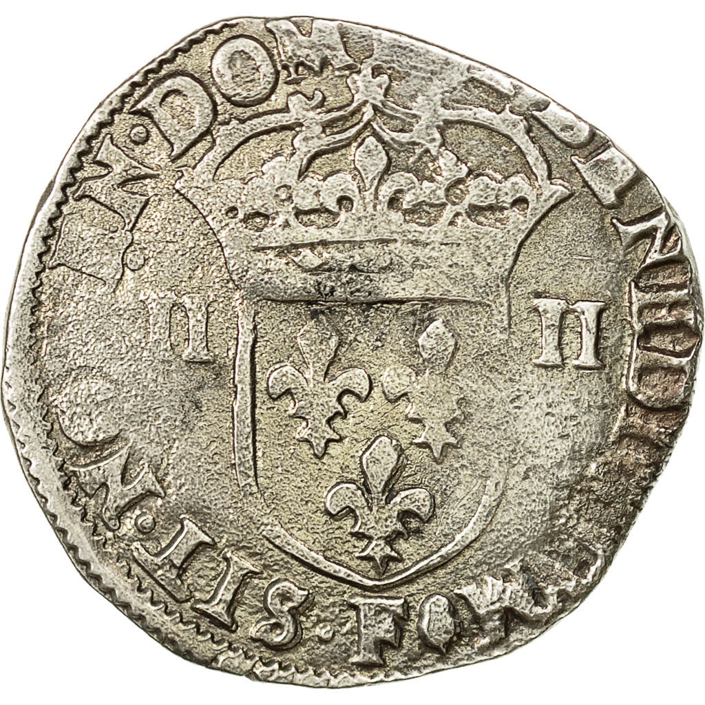 Monnaie, France, Louis XIII, 1/4 Écu à la croix, 1/4 Ecu, 1615, Angers, TB+