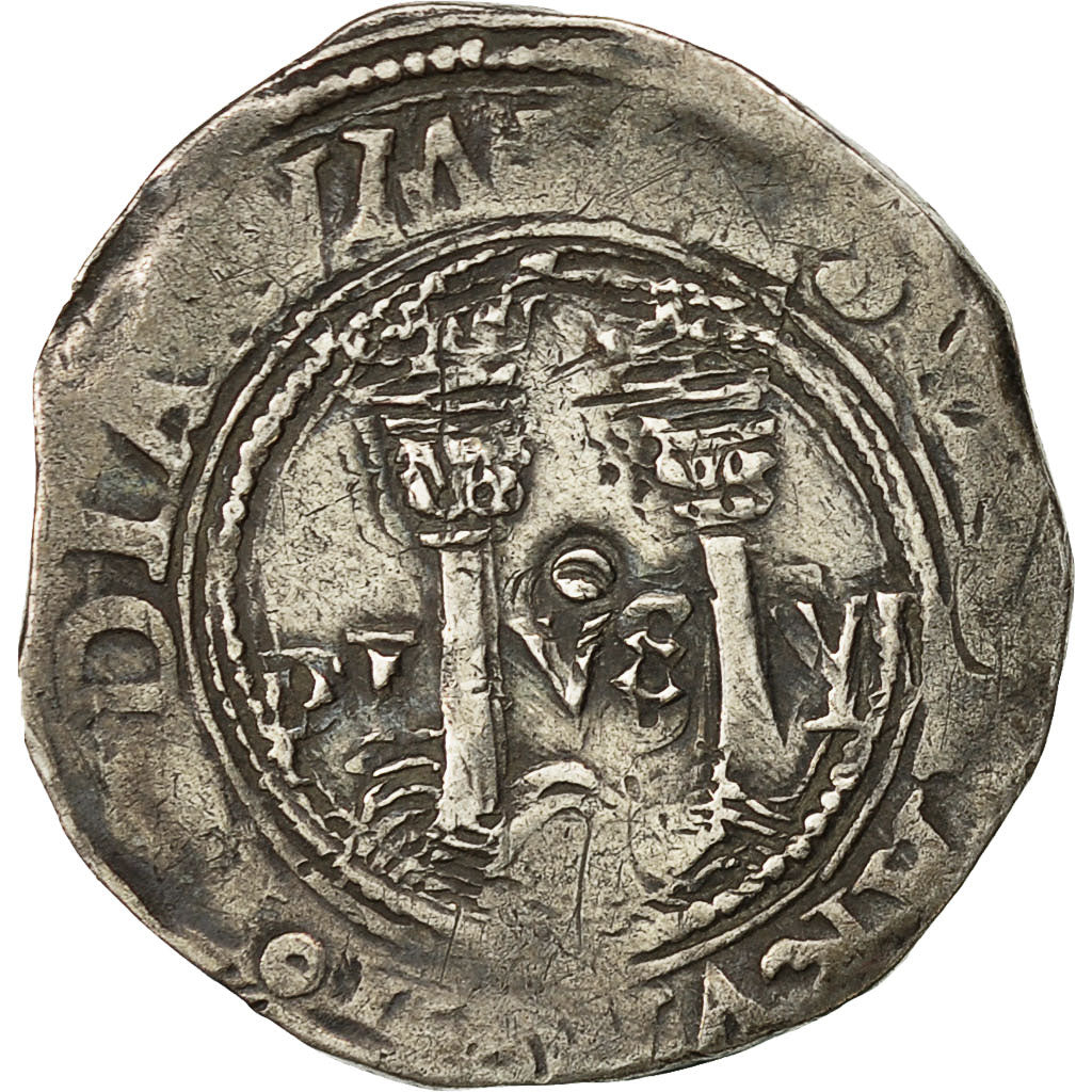 Monnaie, Mexique, Charles et Jeanne, Real, 1516-1556, Mexico, TTB, Argent