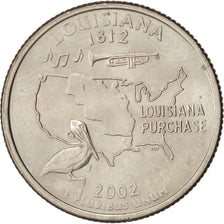 United States, State Quarter, 2002, Denver, Louisiana, KM:333