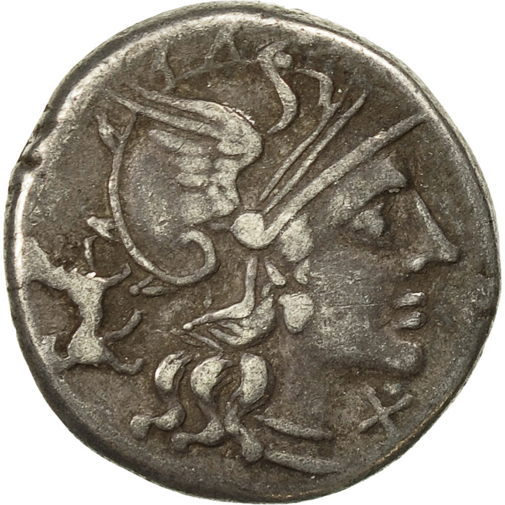Coin, Antestia, Denarius, 146 BC, Rome, AU(50-53), Silver, Crawford:219/1a