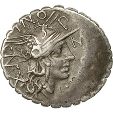 Munten, Pomponia, Denarius Serratus, 118 BC, Narbo, ZF+, Zilver, Crawford:282/4