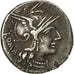 Moneta, Tullia, Denarius, 120 BC, Rome, BB+, Argento, Crawford:280/1