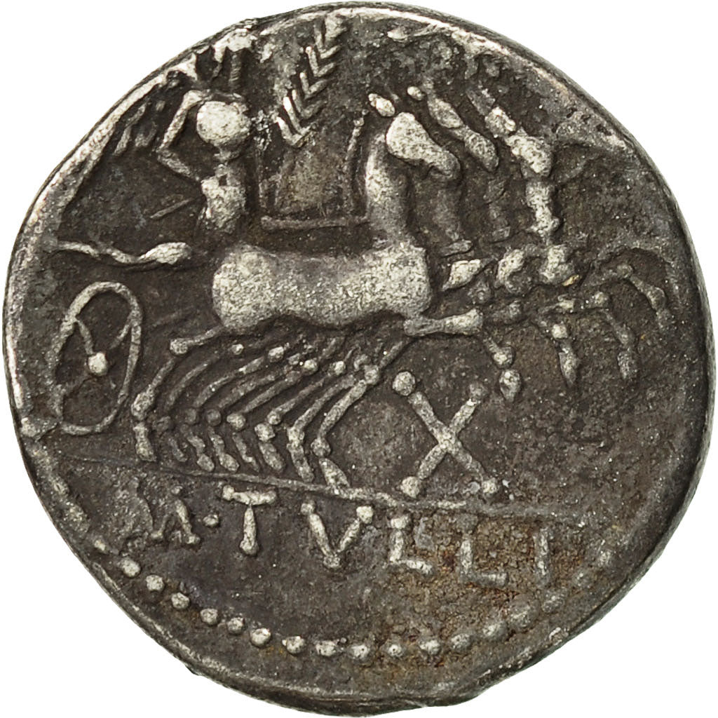 Coin, Tullia, Denarius, 120 BC, Rome, AU(50-53), Silver, Crawford:280/1