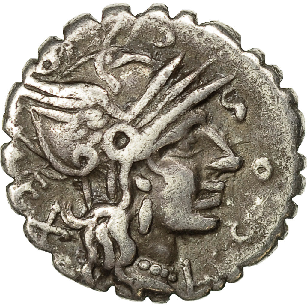 Coin, Cosconius, Denarius Serratus, 118 BC, Narbonne, EF(40-45), Crawford 282/2