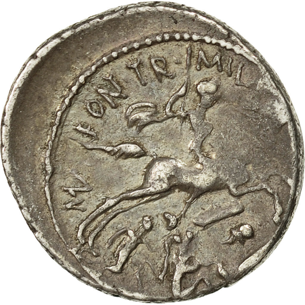 Coin, Fonteia, Denarius, 55 BC, Rome, EF(40-45), Silver, Crawford:429/1