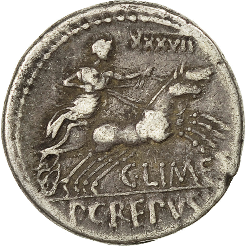 Coin, Crepusius, Denarius, 82 BC, Rome, AU(55-58), Silver, Crawford 360/1b