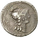 Coin, Manlia, Denarius, 82 BC, Rome, AU(50-53), Silver, Crawford:367/3