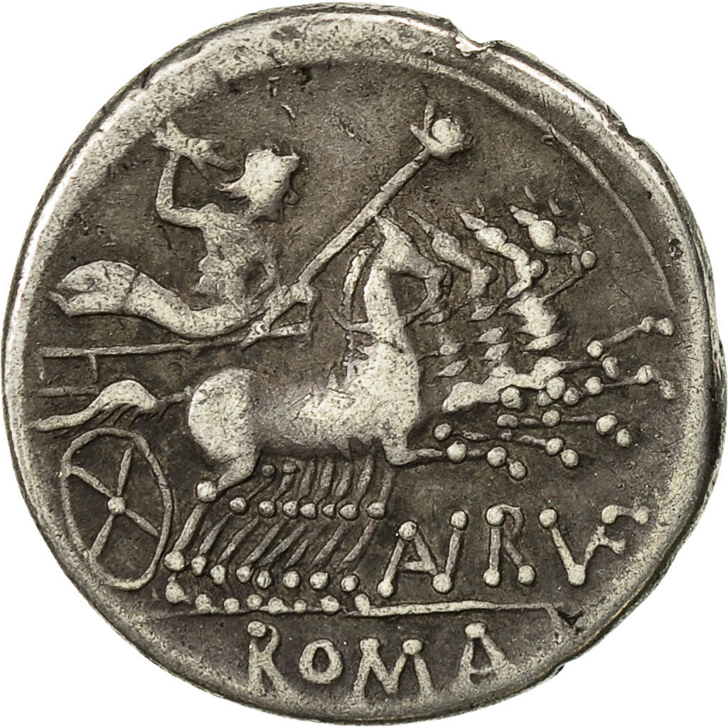 Coin, Annius, Denarius, 144 BC, Rome, AU(50-53), Silver, Crawford:221/1
