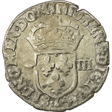 Coin, France, Henri IV, 1/8 Ecu, 1606, Nantes, EF(40-45), Silver, Sombart:4688