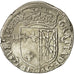 Moneda, Francia, Henri IV, 1/4 Ecu, 1596, Saint-Palais, MBC+, Plata