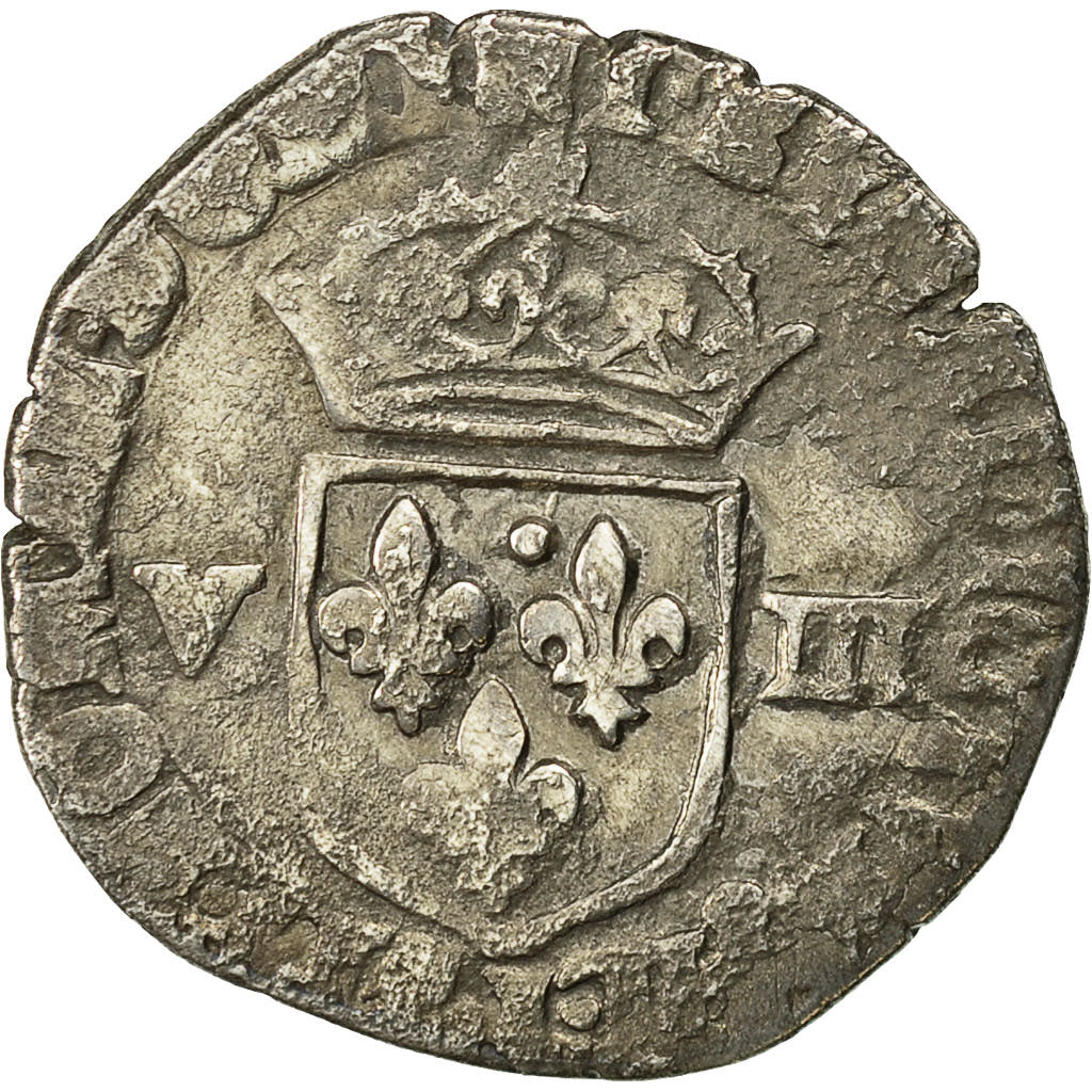 Moneta, Francia, Louis XIII, 1/8 Ecu, Bayonne, MB, Argento, Gadoury:23