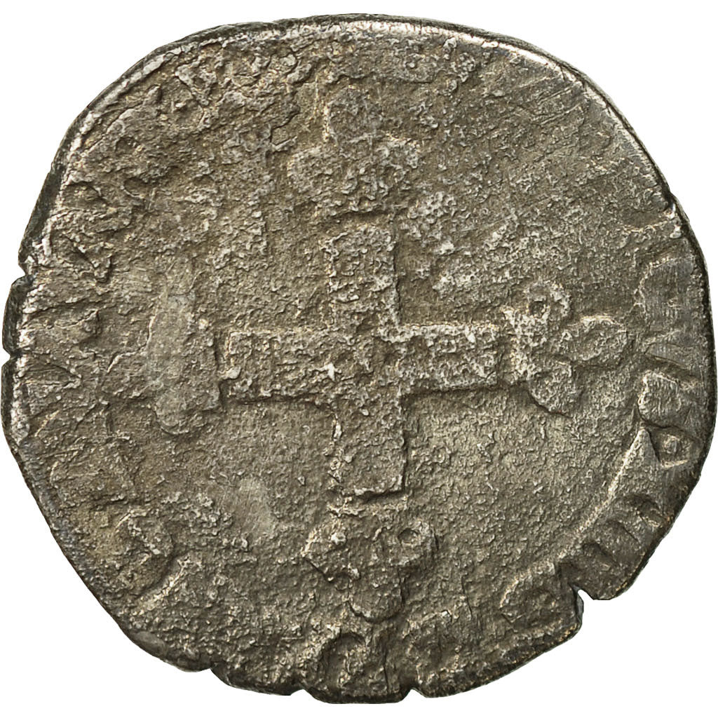 Moneta, Francia, Louis XIII, 1/8 Ecu, Bayonne, MB, Argento, Gadoury:23