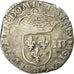 Coin, France, Louis XIII, 1/8 Écu à la croix, 1616, Nantes, Gadoury 23