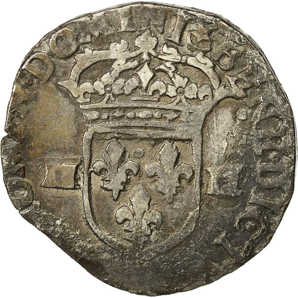 Coin, France, Louis XIII, 1/4 Ecu, Nantes, VF(30-35), Silver, Gadoury:27