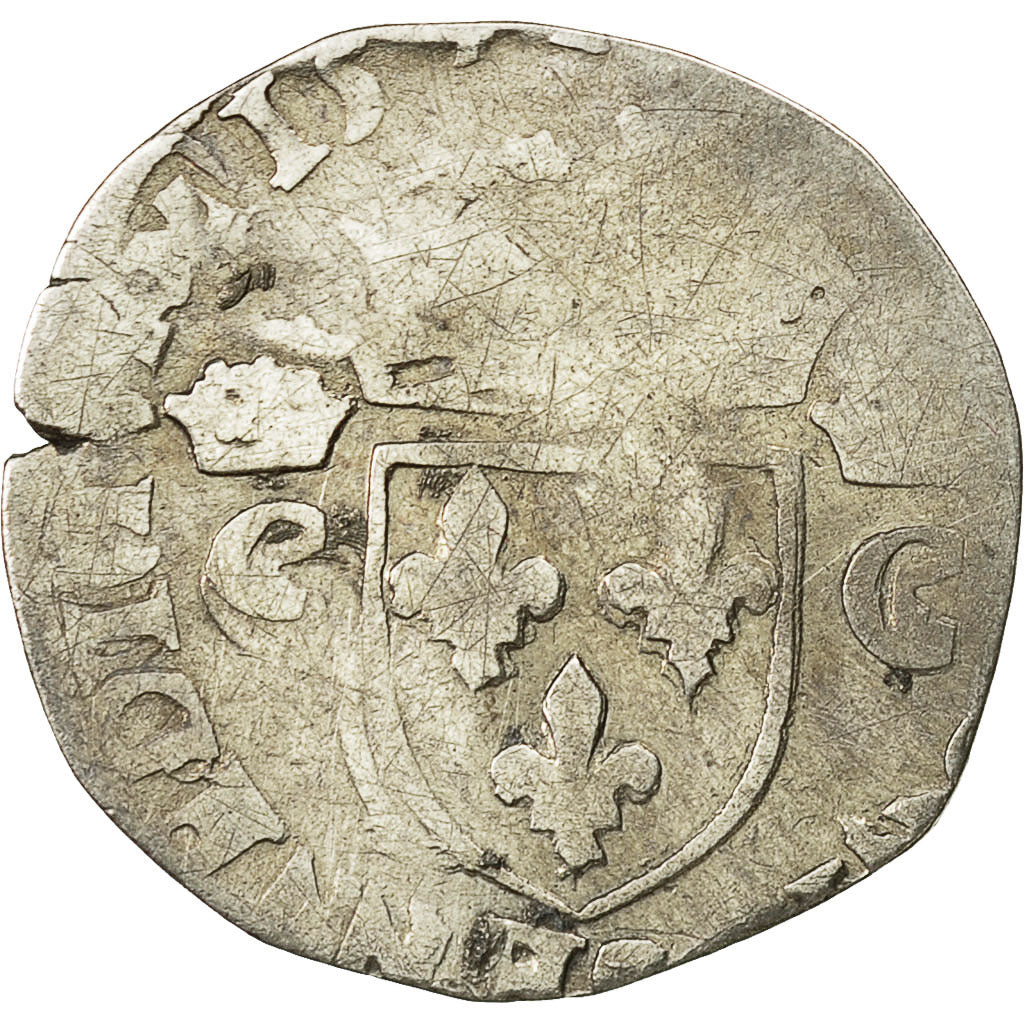 Munten, Frankrijk, Henri III, Demi Teston, 1575, ZG, Zilver, Sombart:4604