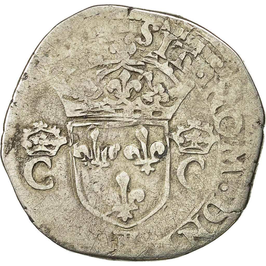 Coin, France, Charles IX, Teston, La Rochelle, F(12-15), Silver, Sombart:4602