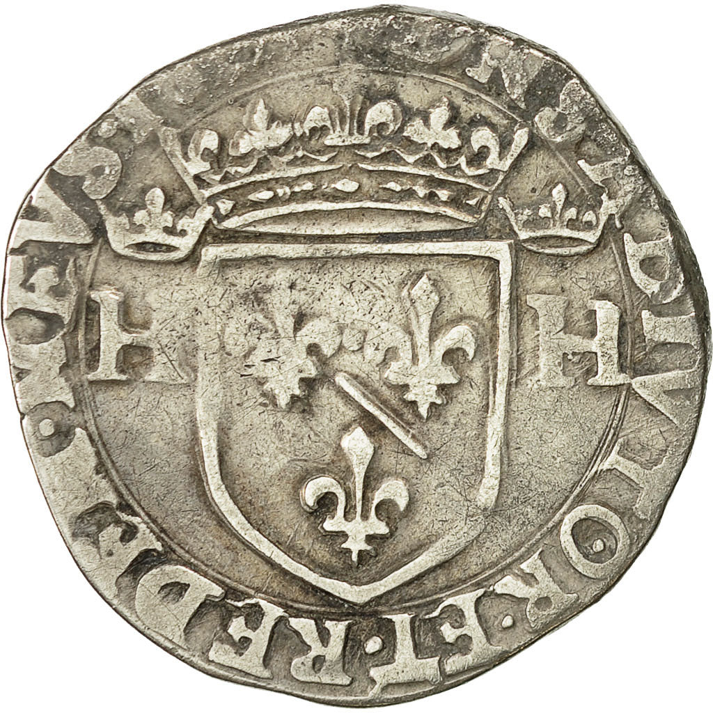 Moneta, TERYTORIA FRANCUSKIE, DOMBES, Henri II de Montpensier, Teston, 1607