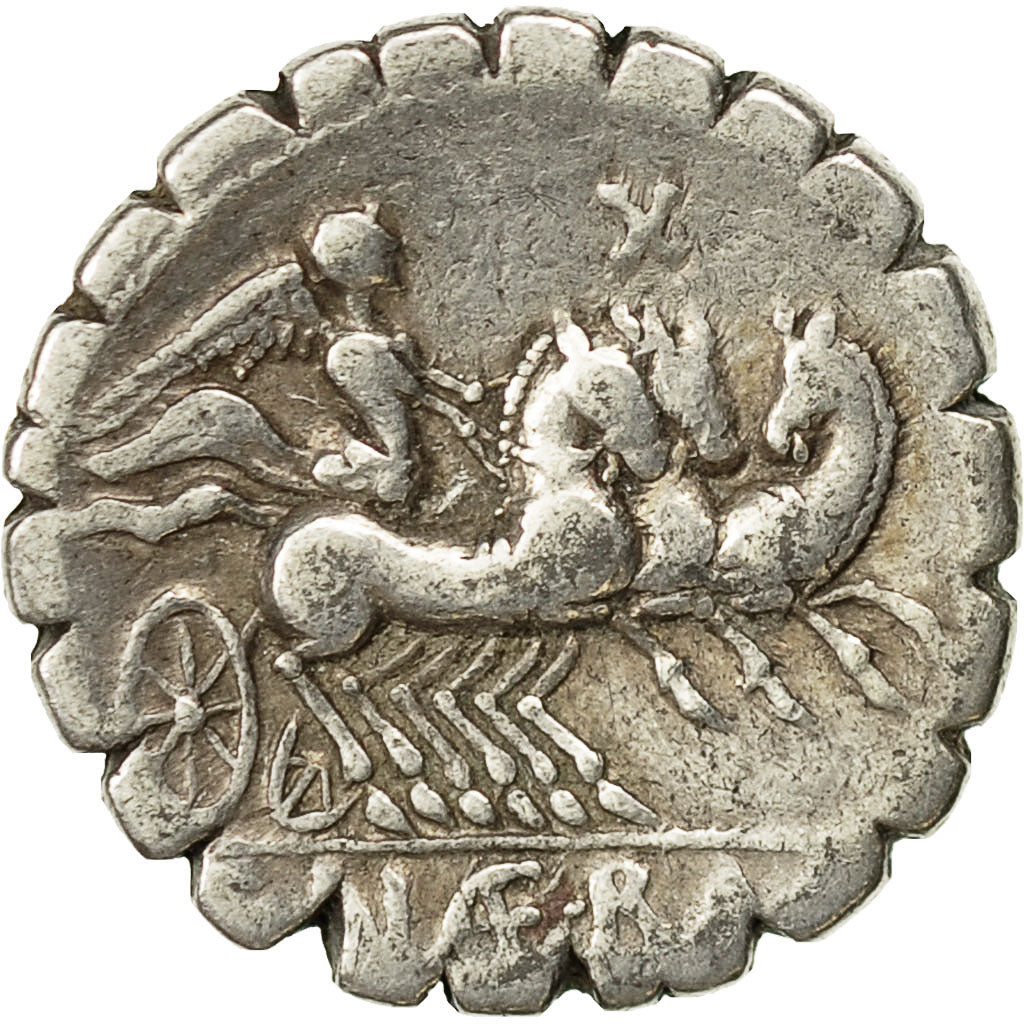 Monnaie, Naevia, Denarius Serratus, 79 BC, Rome, TTB, Argent, Crawford:382/1
