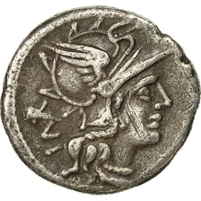 Moneda, Titinia, Denarius, 141 BC, Rome, MBC+, Plata, Crawford:226/1a