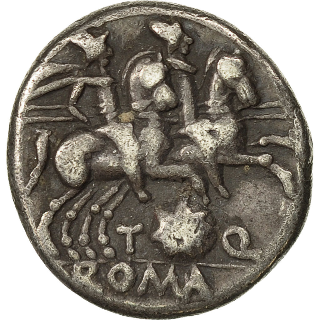 Coin, Quinctia, Denarius, 126 BC, Rome, EF(40-45), Silver, Crawford:267/1