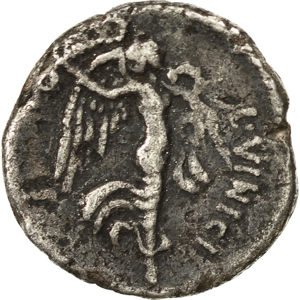 Coin, Vinicius, Denarius, 52 BC, Rome, EF(40-45), Silver, Crawford:436/1