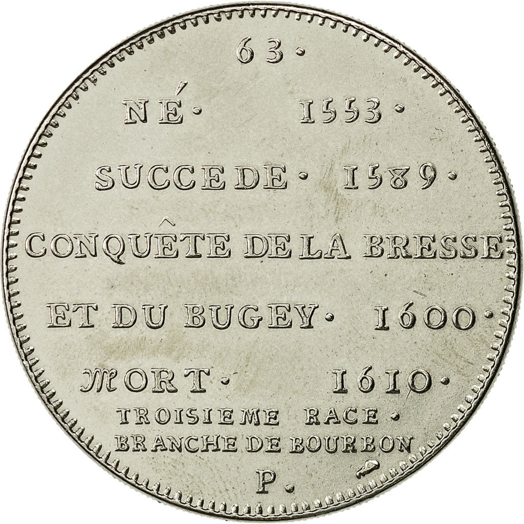 Frankrijk, Medal, Roi de France, Henri IV, History, FDC, Nickel
