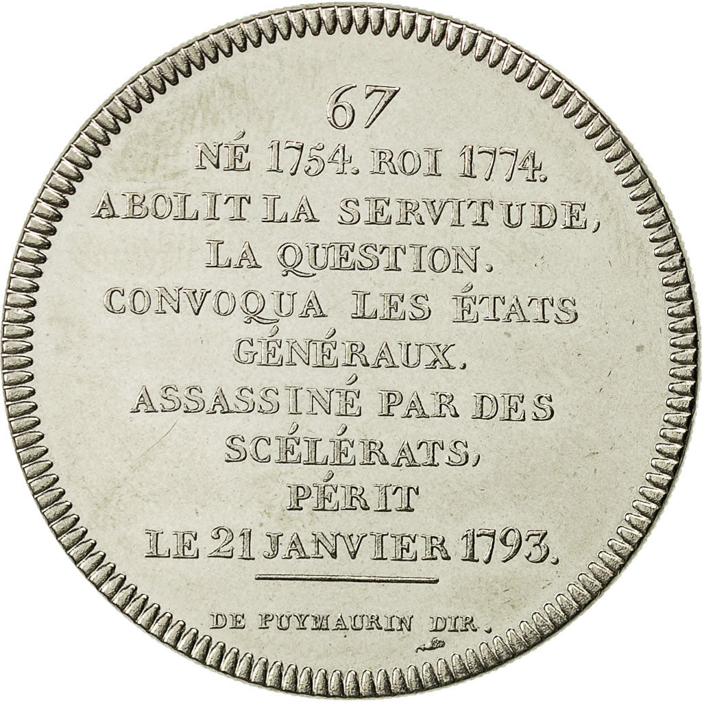 Frankrijk, Medal, Roi de France, Louis XVI, History, FDC, Nickel