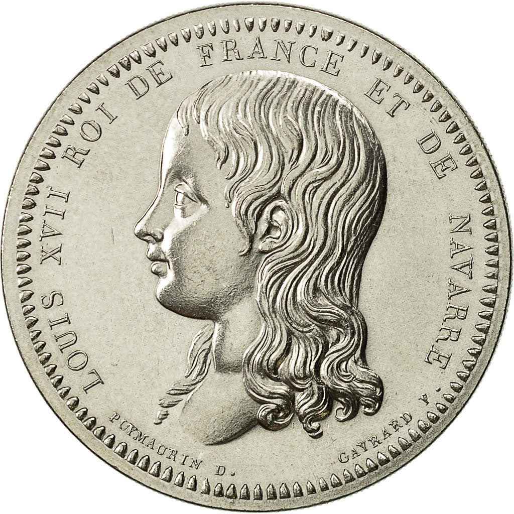 Frankreich, Medal, Roi de France, Hugues Capet, History, STGL, Nickel