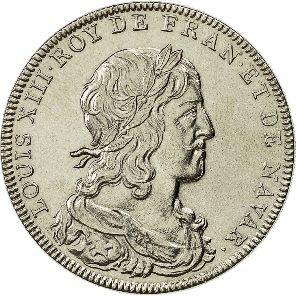 France, Medal, Roi de France, Louis XIII, History, MS(65-70), Nickel