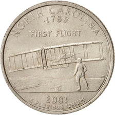 Estados Unidos, State Quarter, 2001, Denver, North Carolina, KM:319