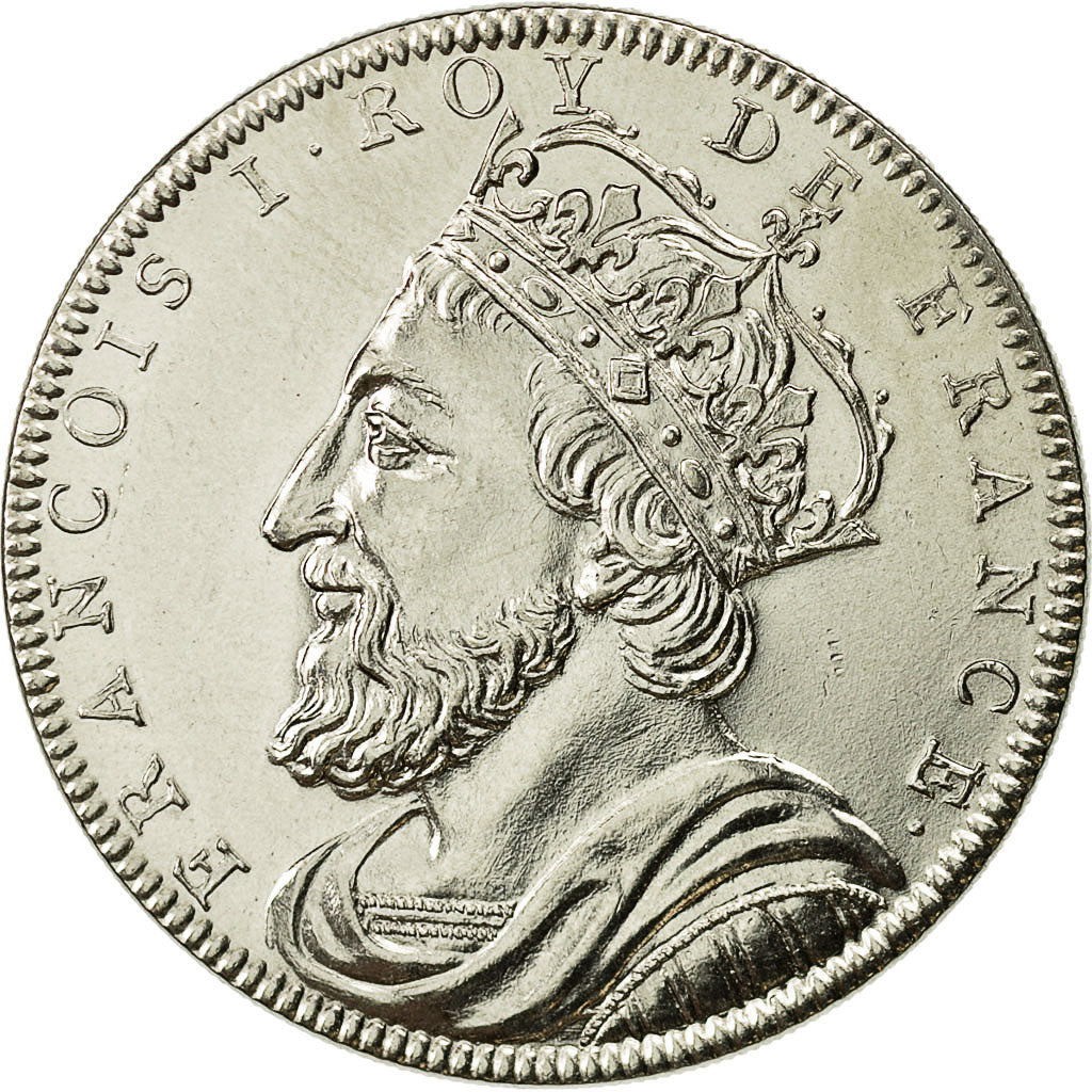 Francja, Medal, Roi de France, François Ier, Historia, MS(65-70), Nikiel