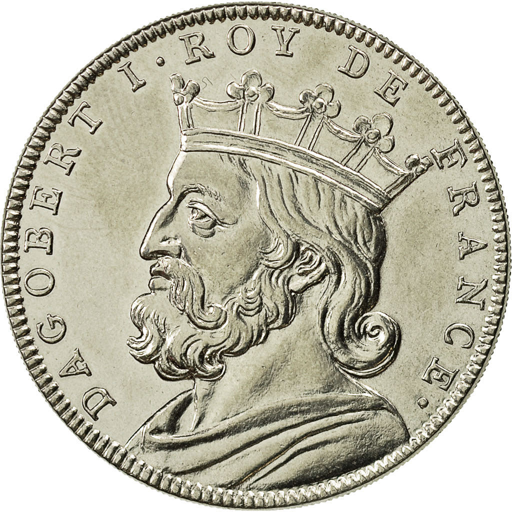 France, Medal, Roi de France, Dagobert Ier, History, FDC, Nickel