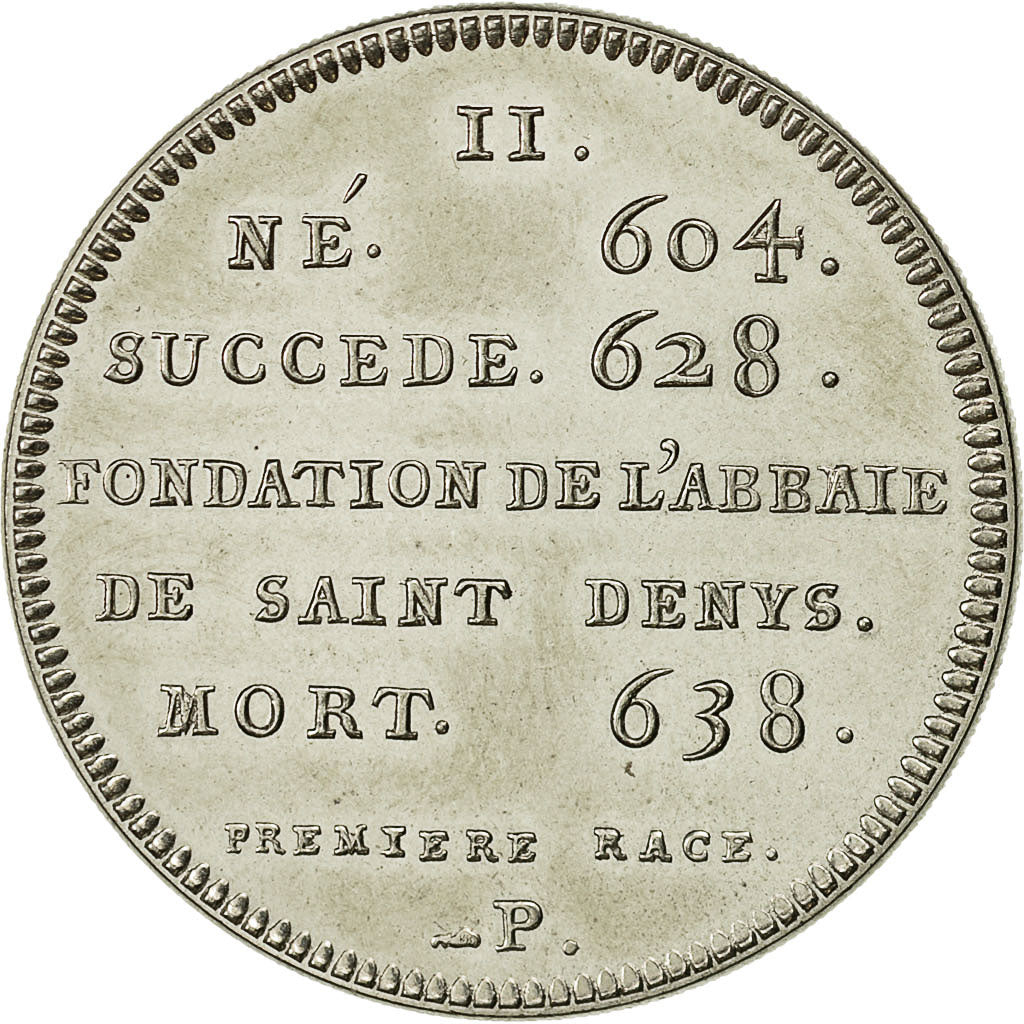 France, Medal, Roi de France, Dagobert Ier, History, FDC, Nickel