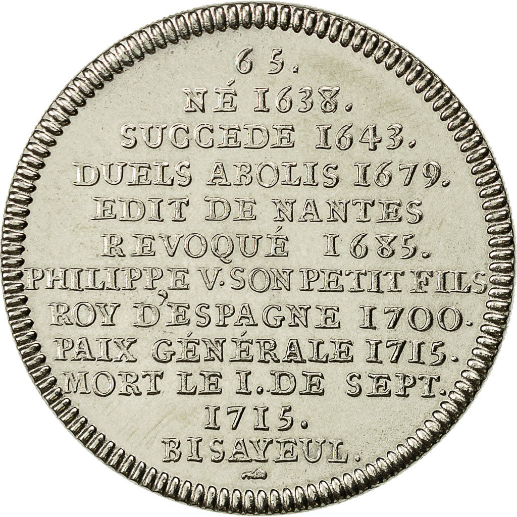 Francia, Medal, Roi de France, Louis XIV, History, FDC, Níquel
