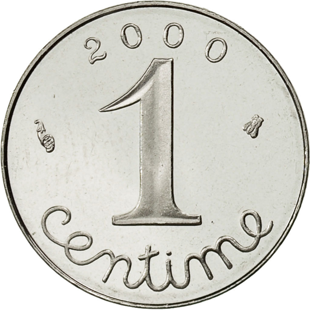 Monnaie, France, Épi, Centime, 2000, Paris, FDC, Stainless Steel, KM:928
