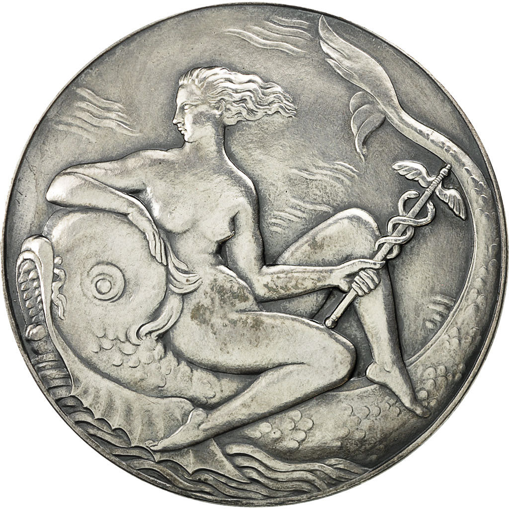 Francia, Medal, Ville du Havre, Poisson, FDC, Bronzo argentato