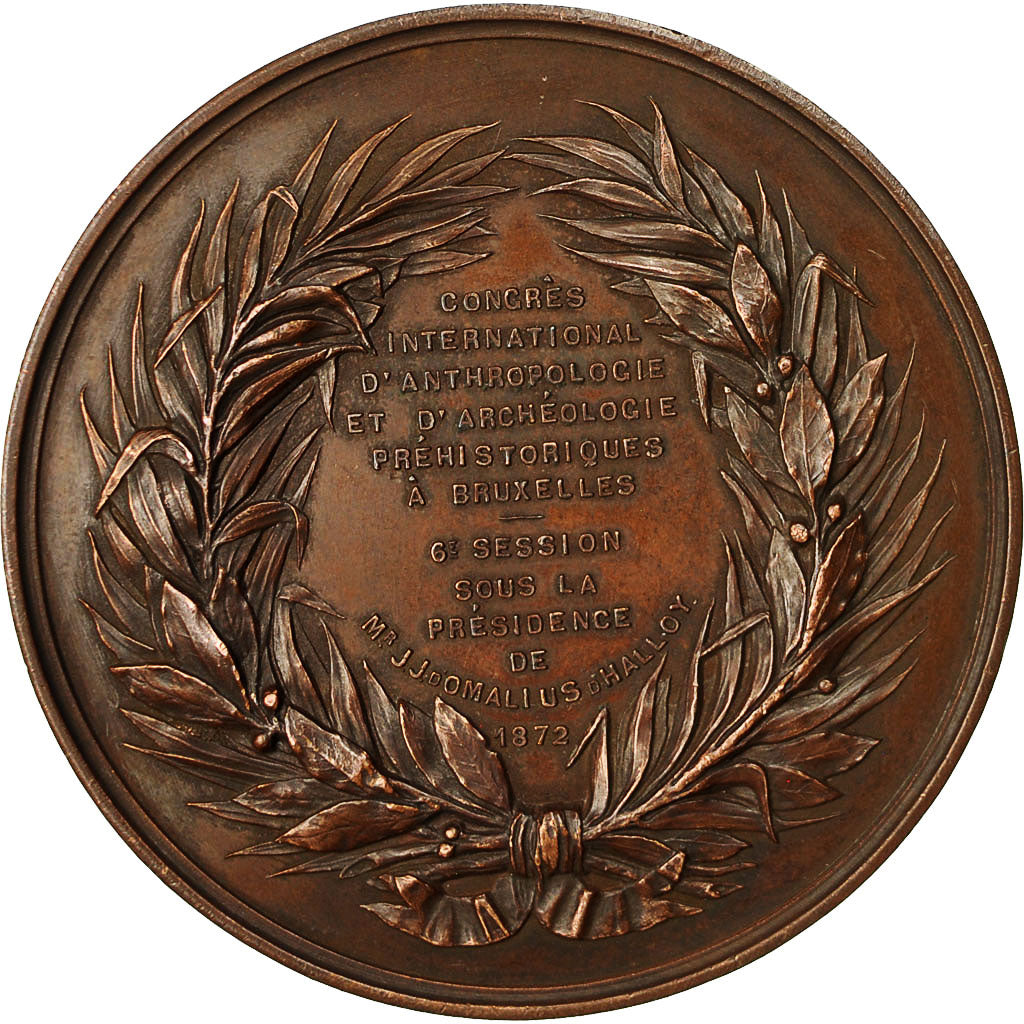 Belgique, Medal, Congrès International d'Anthropologie à Bruxelles, History