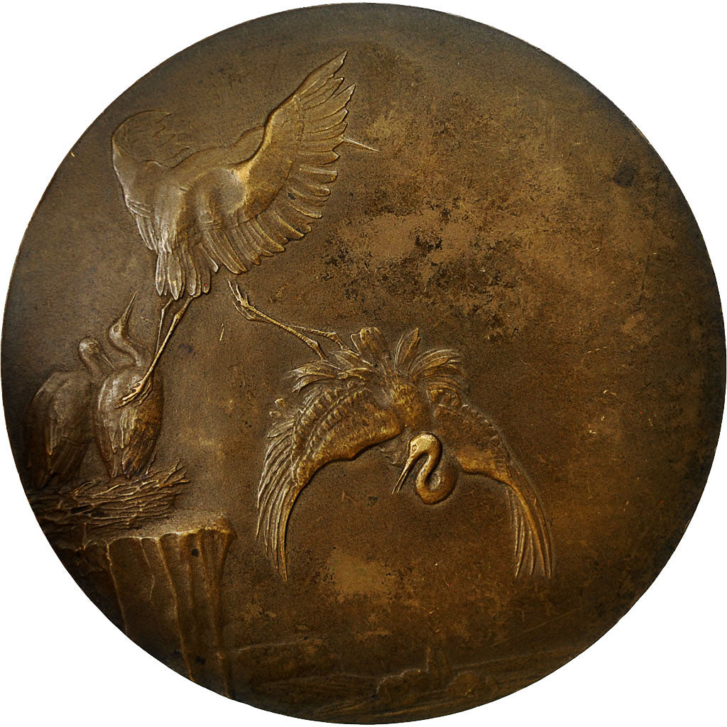 France, Medal, L'Aviation, 1920 Paris, M. Dammann, MS(63), Bronze