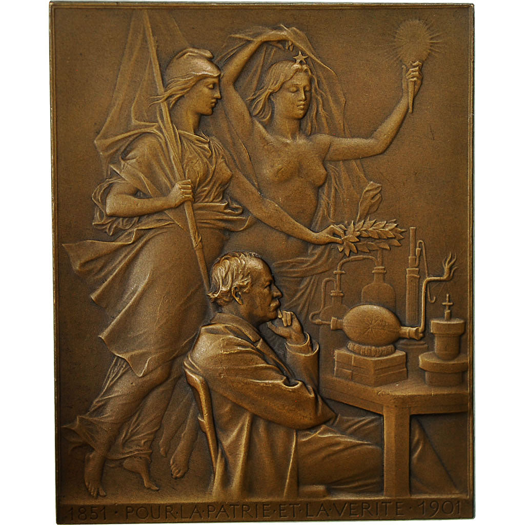 Francia, Medal, Marcelin Berthelot, Sciences & Technologies, 1901, Chaplain