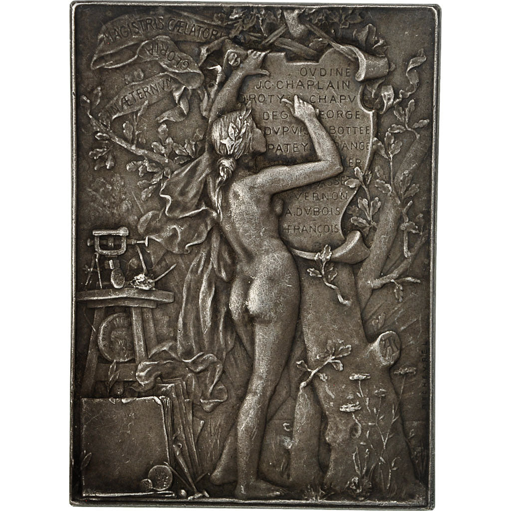 Frankreich, Medal, Hommage aux graveurs, Arts & Culture, 1891, A. Lechevrel