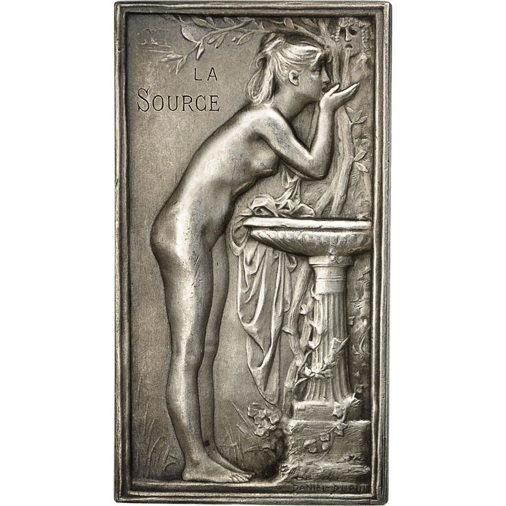 France, Médaille, La Source, Arts & Culture, Dupuis.D, SUP+, Silvered bronze