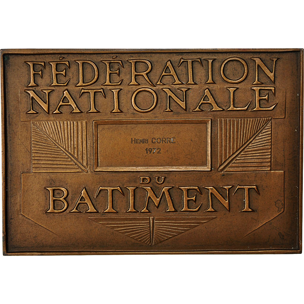 Francia, Medal, Fédération Nationale du Batiment, Business & industry, 1969