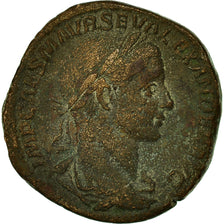 Coin, Severus Alexander, Sestertius, 225, Rome, EF(40-45), Copper, RIC:439c