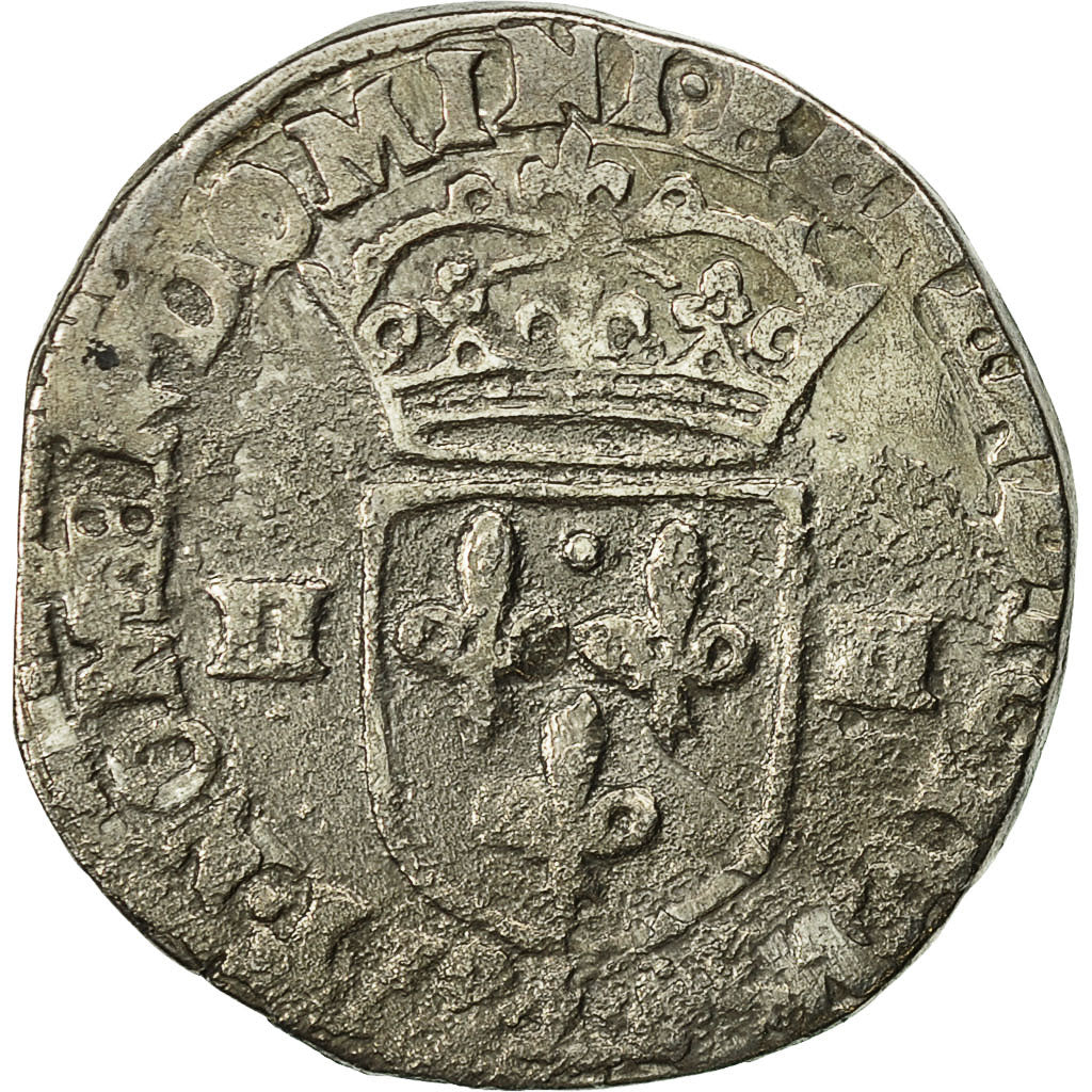 Coin, France, Henri IV, 1/4 Ecu, 1606, Bayonne, VF(30-35), Silver, Sombart:4686