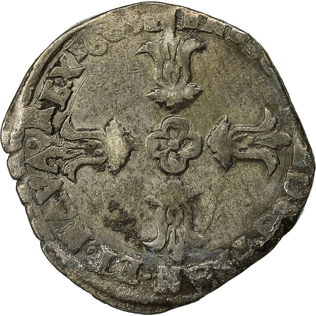 Monnaie, France, Henri IV, 1/4 Ecu, 1605, Bayonne, TB+, Argent, Sombart:4686
